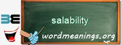 WordMeaning blackboard for salability